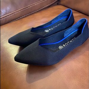 Rothy’s black flats size 10